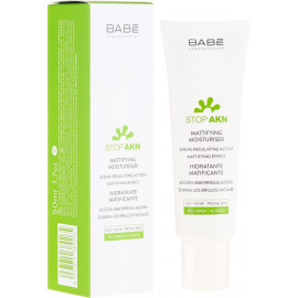 Babe Laboratorios Stop Akn Skin Hidratante Moisturiser - Матирующее увлажняющее средство для проблемной кожи 50 мл