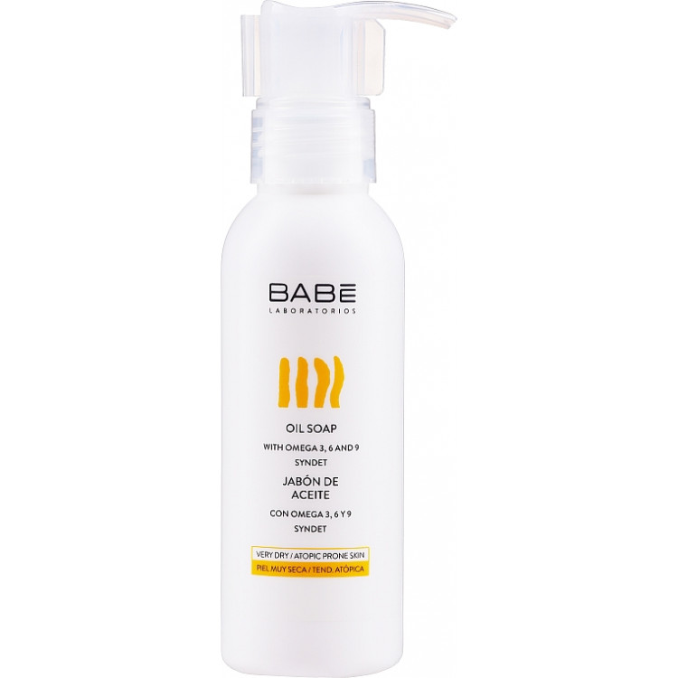 Babe Laboratorios Oil Soap Travel Size - Масляное мыло для душа с формулой без воды и щелочи 100 мл