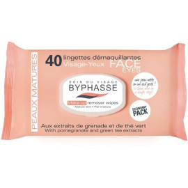 Byphasse Make-up Remover Pomegranate -Салфетки для снятия макияжа 40 шт