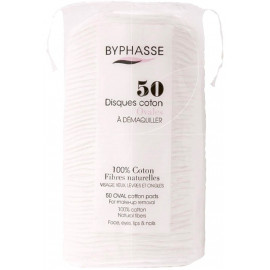 Byphasse Cotton-Ватные диски для снятия макияжа 50шт 