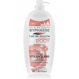 Byphasse Caresse Shower Cream - Крем для душа "Шиповник" 2 л