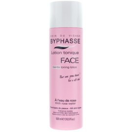 Byphasse Gentle Toning Lotion With Rosewater All Skin Types - Лосьон-тоник лица "Розовая вода" 500 мл