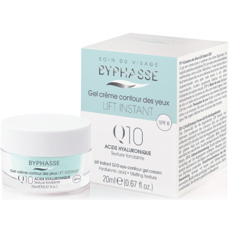 Byphasse Lift Instant Eyes Gel Cream Q10 - Крем от морщин и мешков под глазами 20 мл