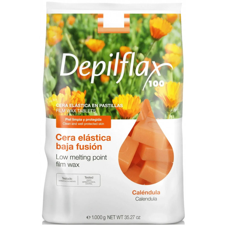 Depilflax Пленочный воск для депиляции Calendula, 1000 гр