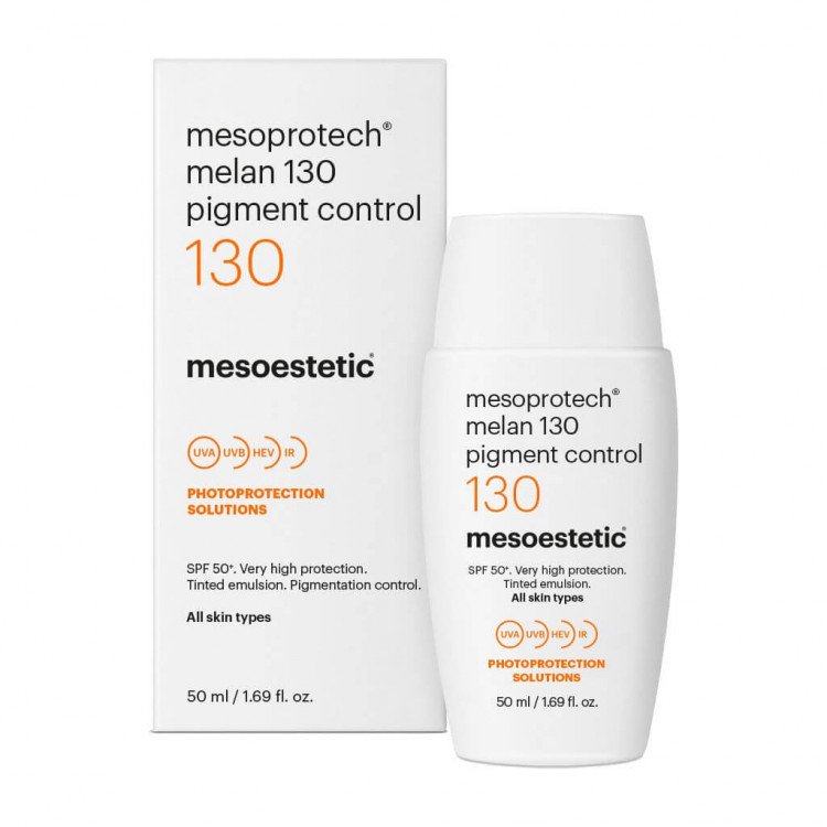 Mesoestetic Mesprotech Melan 130+Pigment Control - Солнцезащитный крем для лица SPF 130