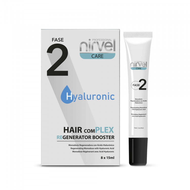 Nirvel Восстанавливающая сыворотка для поврежденных волос с гиалуроновой кислотой, 15 х 8 мл