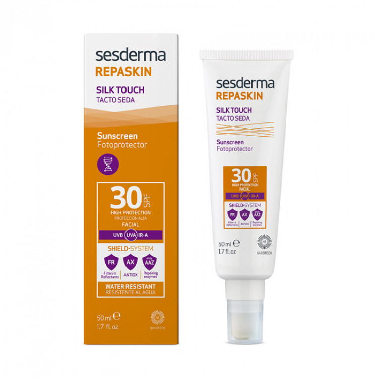 Repaskin Silk Touch Facial Sunscreen Spf 30 – Средство Солнцезащитное С Нежностью Шелка Для Лица Сзф 30, 50 Мл 