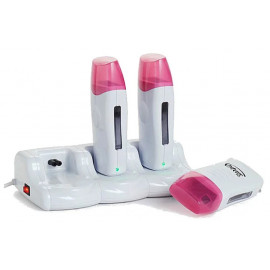 Wax heater pink x 3 - Три Розовых нагревателя для воска в картриджах + база